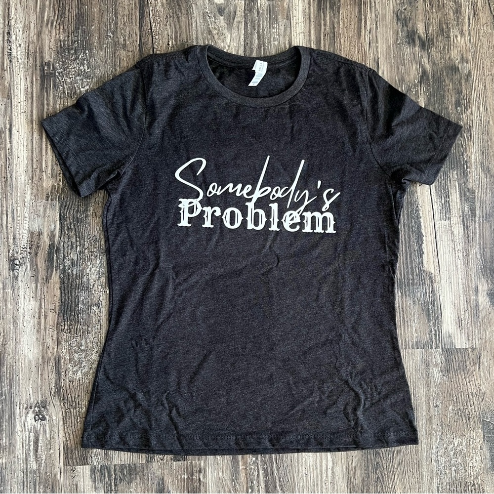 Brand new dark gray Somebody’s Problem Morgan Wallen lyrics t-shirt medium